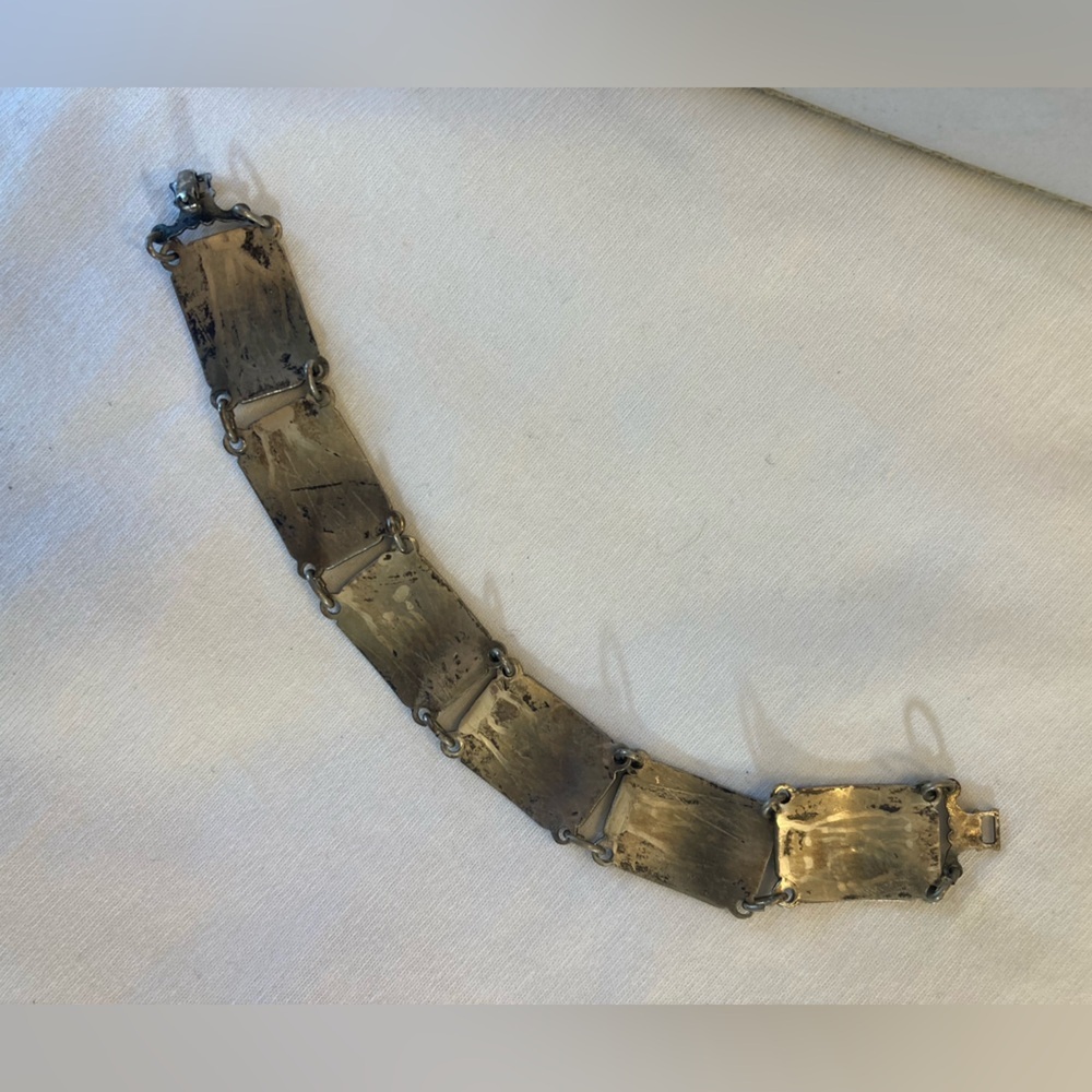 Quebec City Canada Vintage Souvenir Metal Panel Bracelet - Picture 10 of 11